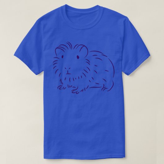 Guinea Pig Minimal Drawing Premium T-Shirt (Design voorkant)