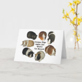 Guinea Pig Note Card Kaart (Gele Bloem)