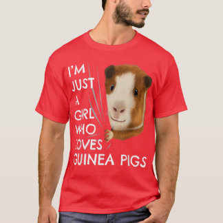 Guinea Pig Outfit Women's Girls Gift Guinea Pig T-shirt