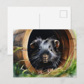 Guinea Pig Pet Lover Cavy Waterverf Briefkaart (Voorkant / Achterkant)