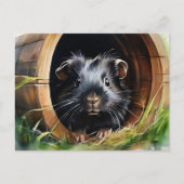 Guinea Pig Pet Lover Cavy Waterverf Briefkaart (Voorkant)