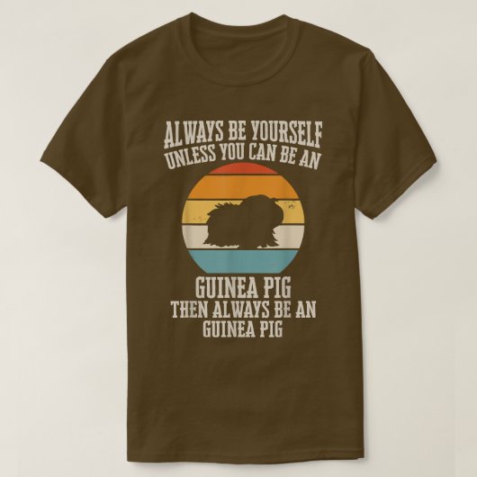 Guinea Pig Pet Peruvian Sheba 501 T-shirt (Design voorkant)