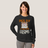 Guinea Pig  Pigs Fly But Only in my Dreams T-shirt (Voorkant volledig)