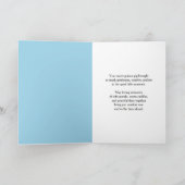 Guinea Pig Rainbow Sympathy with Carnations Name Kaart (Binnen)