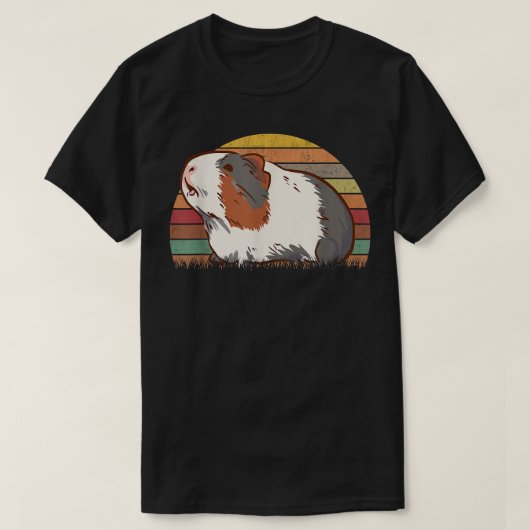 Guinea Pig Retro Guinea Pig Vintage  T-shirt (Design voorkant)
