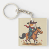 Guinea Pig Riding A Horse Sleutelhanger (Voorkant)