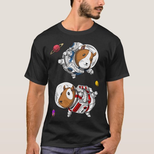 Guinea Pig Ruimtevaarders T-shirt (Voorkant)