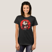 Guinea Pig Samurai Funny Pet Warrior T-shirt (Voorkant volledig)
