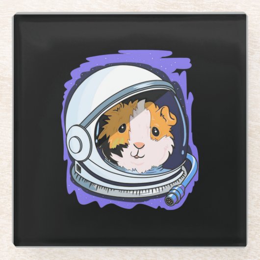 Guinea Pig Science Glazen Onderzetter (Voorkant)