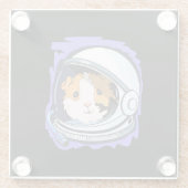 Guinea Pig Science Glazen Onderzetter (Achterkant)