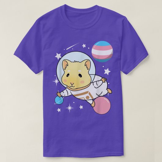 Guinea Pig Space Trans Pride  T-shirt (Design voorkant)