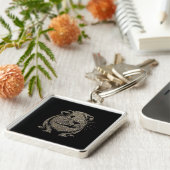 Guinea Pig sparkling Key Ring Sleutelhanger (Zijkant)