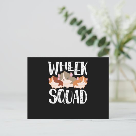 Guinea pig squad briefkaart (Staand voorkant)