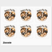 Guinea Pig Stapel Vierkante Sticker (Vel)