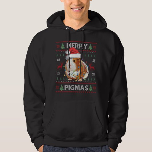 Guinea Pig Ugly Christmas Sweater Merry Pigmas (Voorkant)