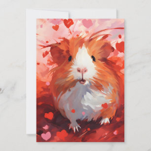 Guinea Pig Valentijnsdag  Feestdagenkaart
