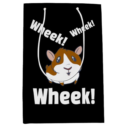Guinea pig Wheek! Wheek! Medium Cadeauzakje (Voorkant)