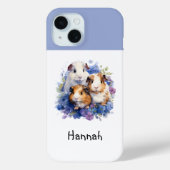 Guinea Pigs Afbeelding Aquarel Schattig Mooi Case-Mate iPhone Case (Achterkant)