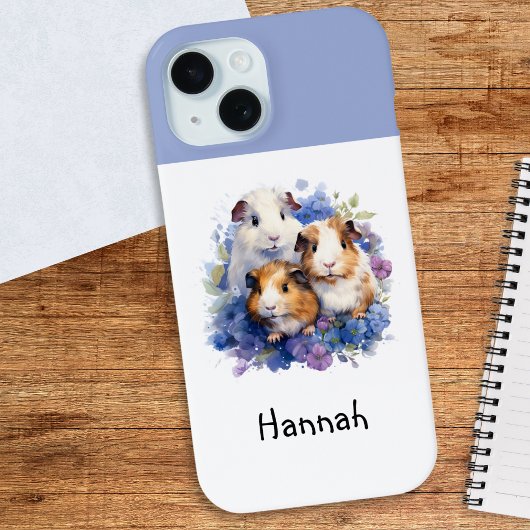 Guinea Pigs Afbeelding Aquarel Schattig Mooi Case-Mate iPhone Case