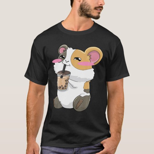 Guinea Pigs Boba Bubble Tea Anime Kawaii Cute Gift T-shirt (Voorkant)