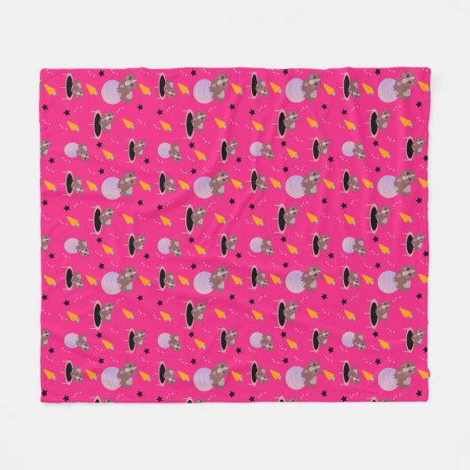 Guinea Pigs Fitness Funny Design Fleece Deken (Voorkant (Horizontaal))