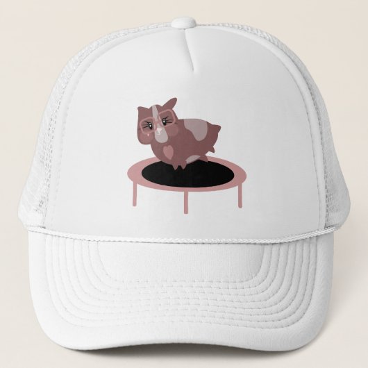 Guinea Pigs Fitness Funny Design Trucker Pet (Voorkant)