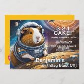 Guinea Pigs in Space, Countdown to Cake Birthday I Kaart (Voorkant / Achterkant)