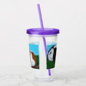 Guinea Pigs Schilderij Acryl Drinkbeker (Links)