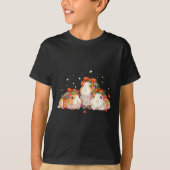 Guinea Pigs Tangled Up In Christmas Lights Guinea T-shirt (Voorkant)