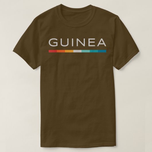 Guinea Retro Design T-shirt (Design voorkant)