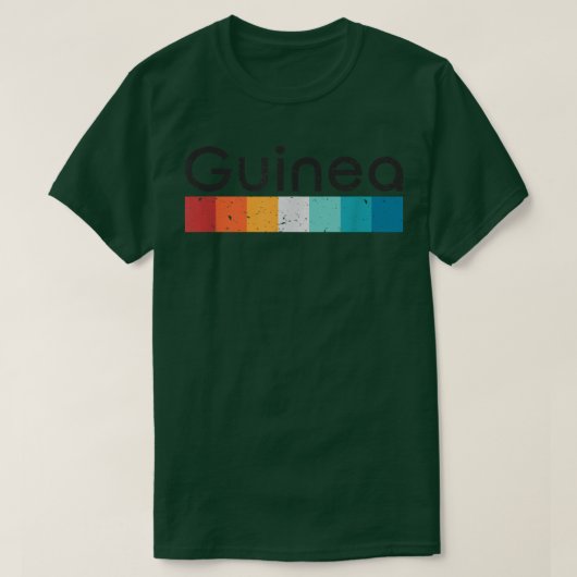 Guinea Retro Design T-Shirt (Design voorkant)