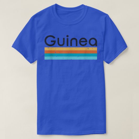 Guinea Retro Design T-shirt (Design voorkant)