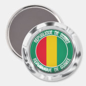 Guinea Round Emblem Magneet (Voorkant / Achterkant)