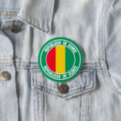 Guinea Round Emblem Ronde Button 7,6 Cm (In situ)