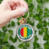 Guinea Round Emblem Sleutelhanger (Hand)
