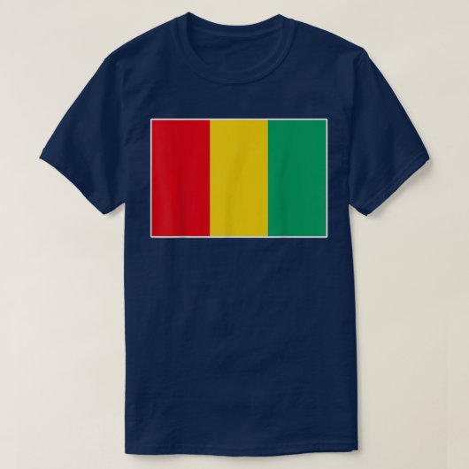 Guinea  Tee Flag souvenir Gift  T-shirt (Design voorkant)