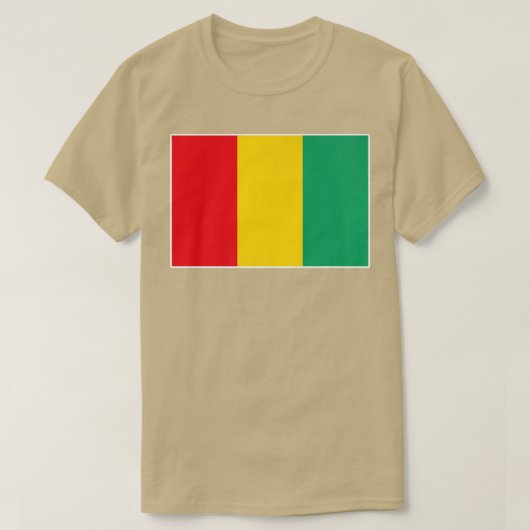 Guinea  Tee Flag souvenir Gift  T-shirt (Design voorkant)