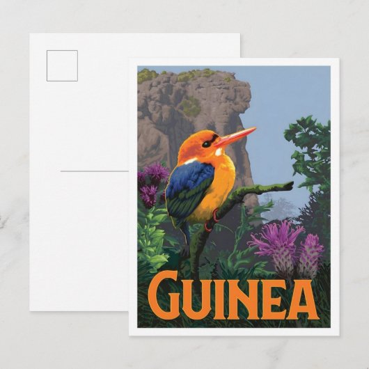 Guinea Vintage Reizen Briefkaart (Voorkant / Achterkant)