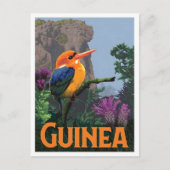 Guinea Vintage Reizen Briefkaart (Voorkant)
