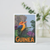 Guinea Vintage Reizen Briefkaart (Staand voorkant)