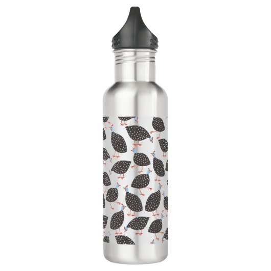 Guineafowl Fun Bird Pattern Waterfles (Links)