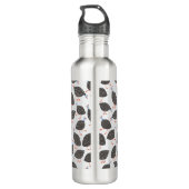 Guineafowl Fun Bird Pattern Waterfles (Achterkant)