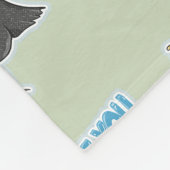 Guineafowl Funny loud bird cartoon Fleece Deken (Hoek)