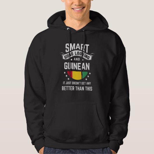 Guinean Flag Native Pride  Guinea Guinean Roots Hoodie (Voorkant)