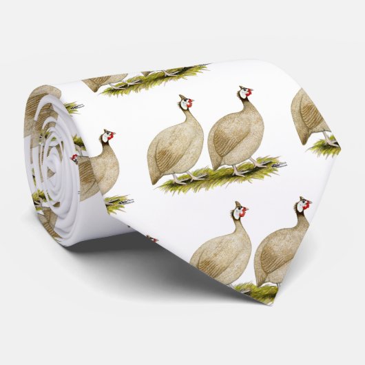 Guineas Buff Dundotte Fowl Stropdas (Opgerold)