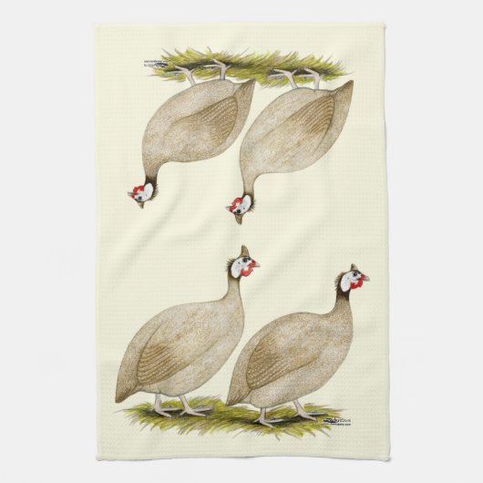 Guineas Buff Dundotte Fowl Theedoek (Verticaal)