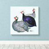 Guineas Drie Canvas Afdruk (Insitu (Houten vloer))