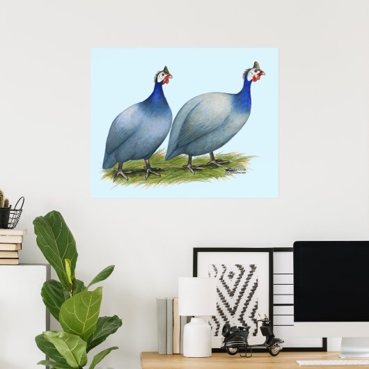 Guineas Slate Pair Poster (Thuiskantoor)