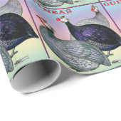 Guineas Three Fowl Cadeaupapier (Rol Hoek)