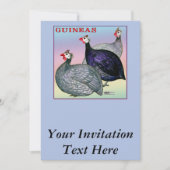 Guineas Three Fowl Kaart (Voorkant)